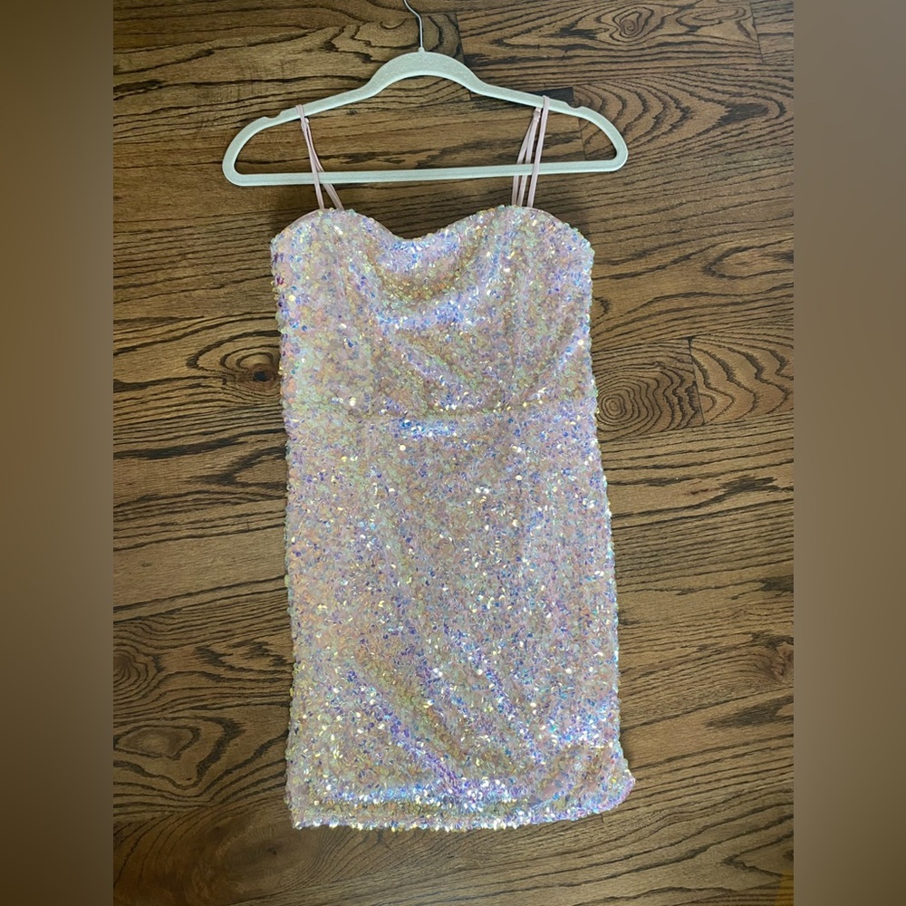 LULUS Party Glam Sequin Mini Dress